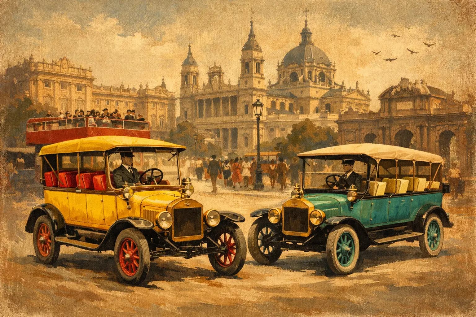 Ford T o autobús turístico en Madrid